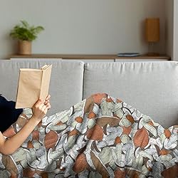 Ambesonne Earth Tones Throw Blanket, Neutral Autumn