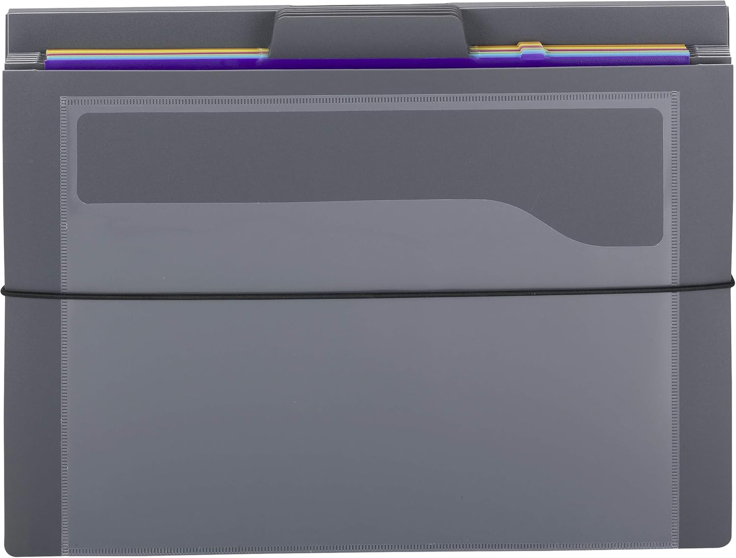 Smead Cascading Wall Organizer, 6 Pockets, Letter Size, Gray/Bright (92060) : Office Products