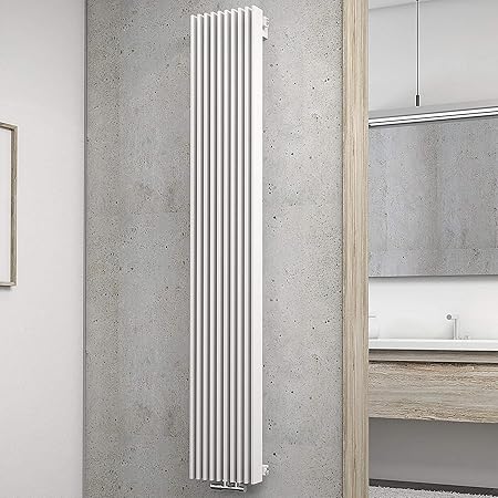 Schulte Wohnraum-Heizkörper London, 180x30 cm, 1111 Watt, Mittenanschluss oder Anschluss seitlich, alpin-weiß