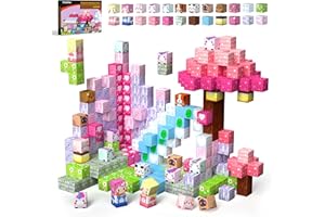 GobiDex Magnetic Blocks Kid Building Toys for 3+ Years Old Girls, STEM Sensory Gifts for Princess, Kids Magnets Build MagWonder World Game for Toddler