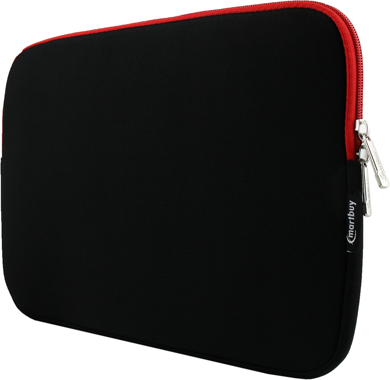 Emartbuy Black/Red Neoprene Soft Case Cover Sleeve With Zip Suitable for Microsoft Surface Pro 7