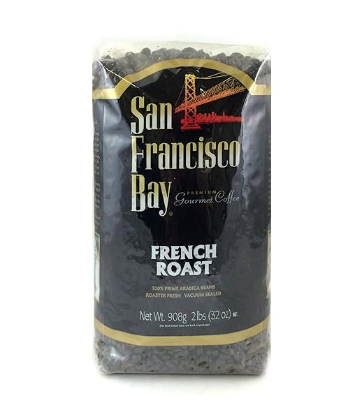 SAN FRANCISCO BAY COFFEE WHOLE BEAN, FRENCH ROAST, 32 OUNCE (PACK OF 2)