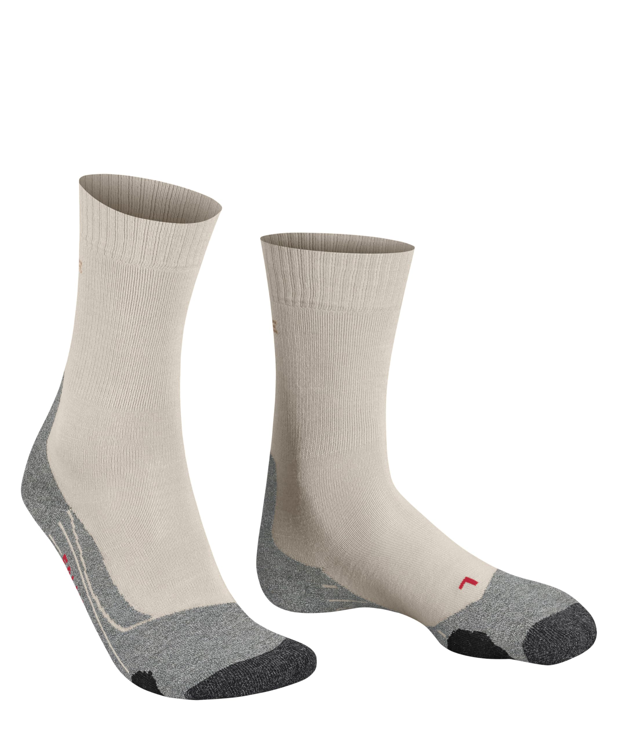 FALKE Herren Wandersocken TK2 Explore M So Wolle Funktionsmaterial antiblasen dick 1 Paar, Beige Natural 4200, 39-41 5