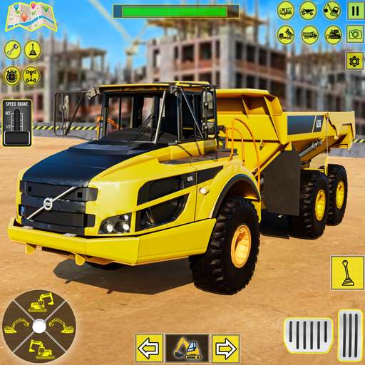 Route de la ville de simulateur de construction 3D : vrais jeux de simulation de camions de construction