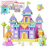 65 PCS Magnetic Blocks Set, 1" Magnet Building Blocks with Toy Eyes and Storage Bag for Kids Gifts, STEM Educational Preschool Sensory Toys for Toddlers Boys Girls Ages 3 4 5 6 7 8 + (Macaron Color)