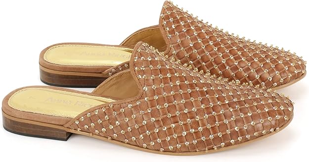 Anna Ricci Woven Leather Upper with Full