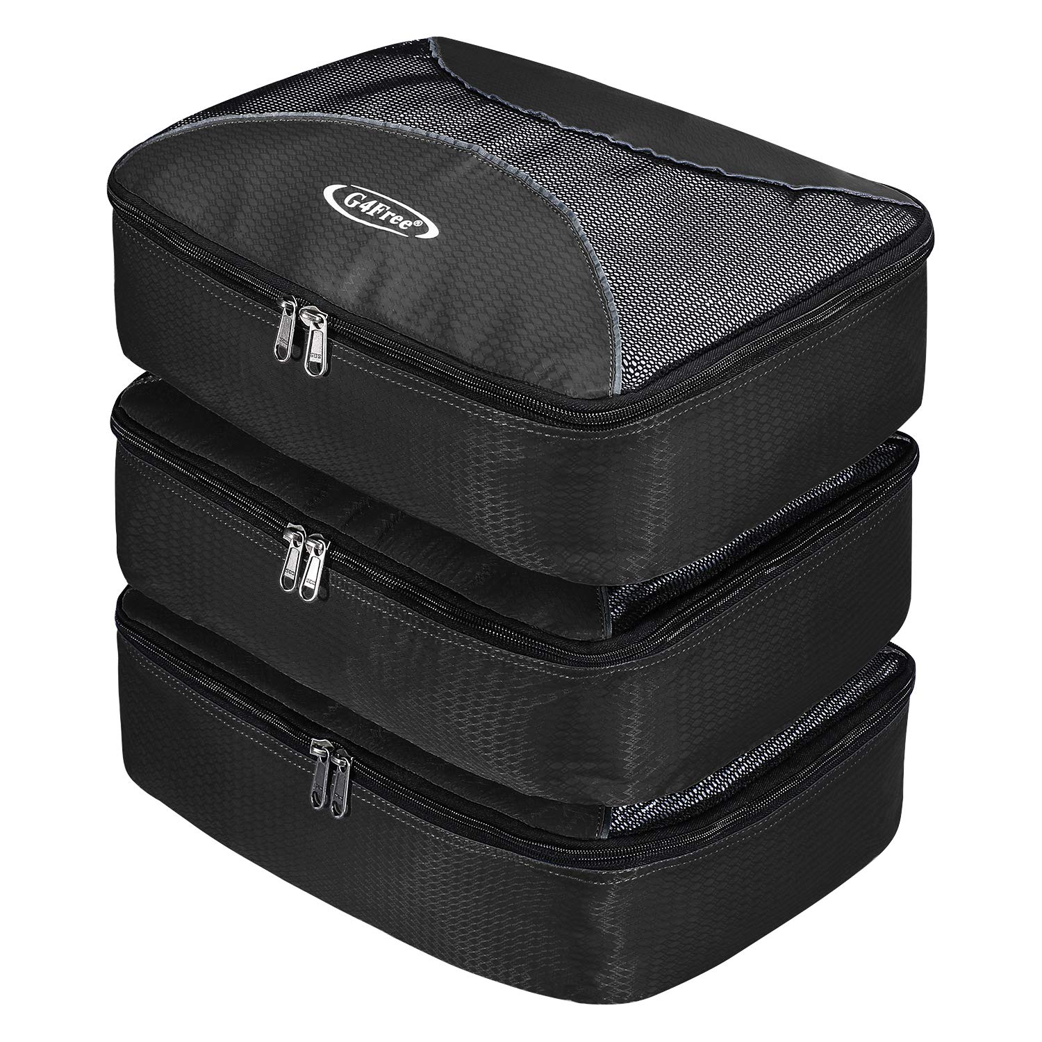 G4Free Packing Cubes Value Set for Travel Luggage Organiser 3 pcs (Black) Amazon.co.uk Luggage