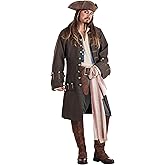 Men's Captain Jack Sparrow Costume, Disney's Pirates of the Caribbean Jack Sparrow Adult Costume