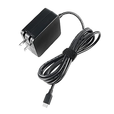 65W USB C Charger for HP Spectre x360 13 13-ac013dx 15 15T EliteBook x360 1030 G3 1040 G6 Elite x2 1012 G1 1013 G3 HP Pro x2 612 G2 860209-850 934739-850 Laptop AC Adapter Power Cord Supply