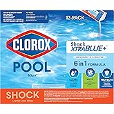 Clorox™ Pool&Spa™ Shock XTRABLUE® Plus, Kills Bacteria & Algae in Swimming Pools, Swim-Ready in 15 Minutes, (12-Pack), Granular