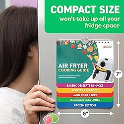 Air Fryer Magnetic Cheat Sheet Set - Cooking Time