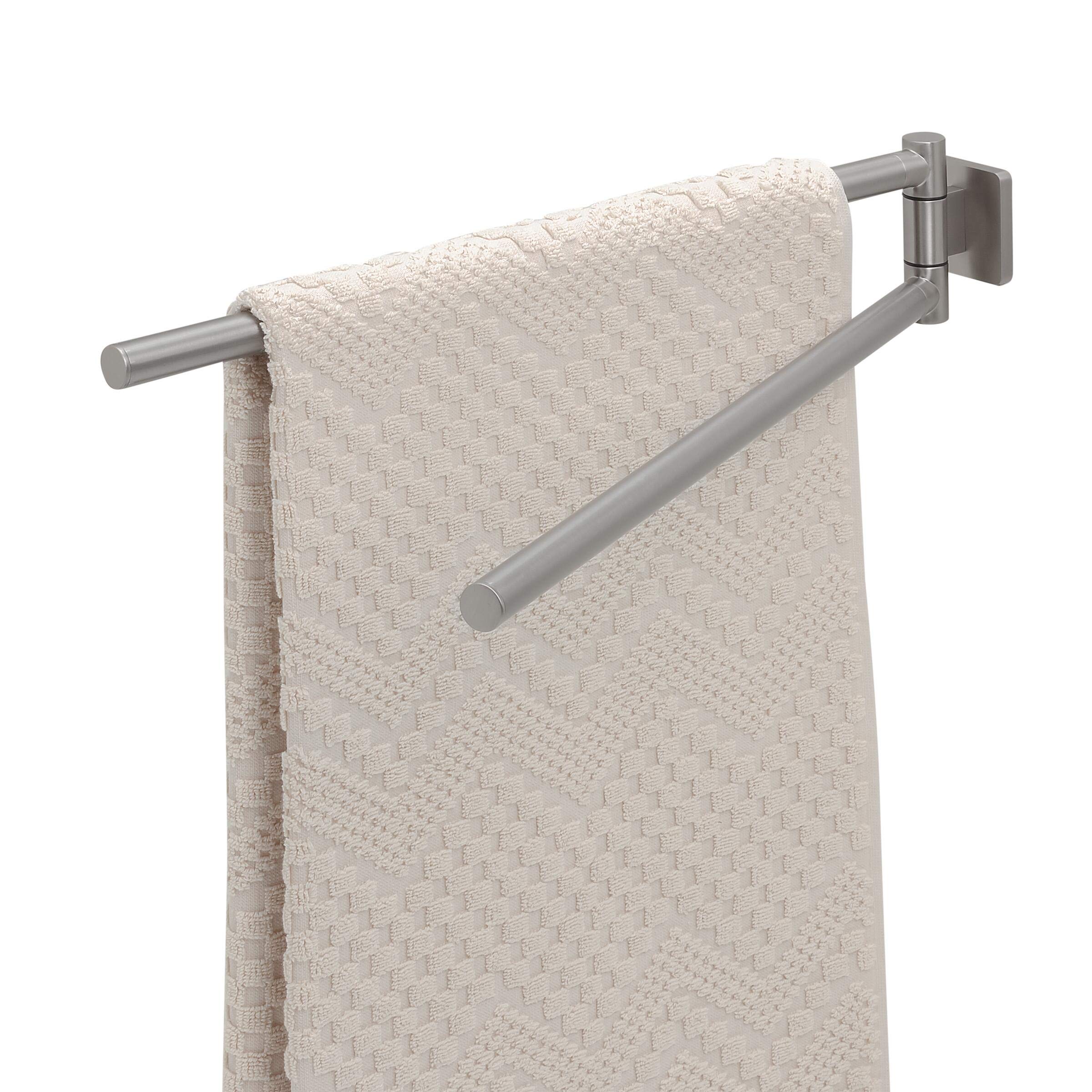 Tiger Dock Towel Rail, Stainless Steel Brushed, 4.9 x 7.8 x 45.3 cm