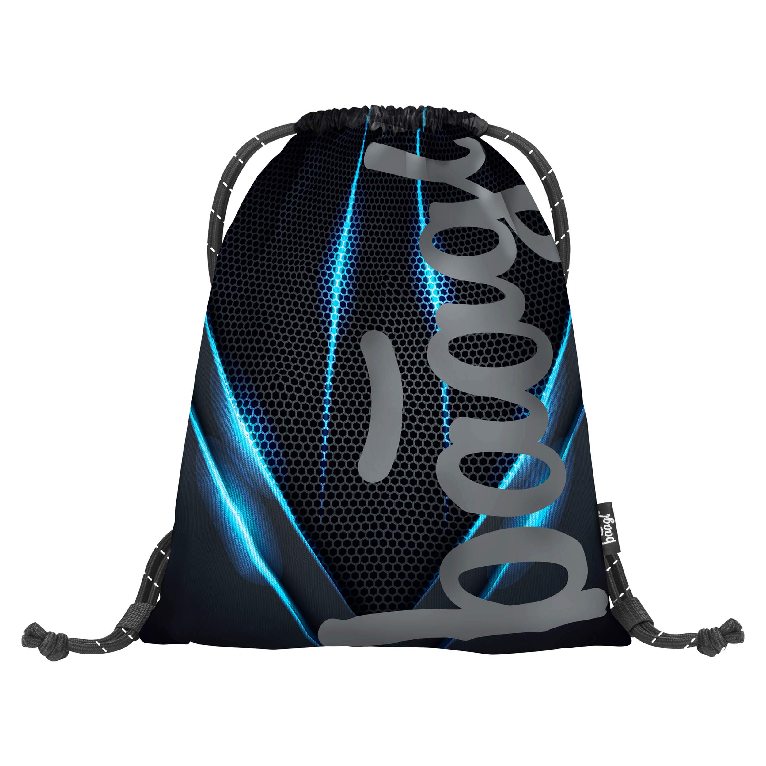 Baagl Drawstring Gym Bag, Skate Bluelight String Sackpack For School, Gym, Travel, Swimming, Sports Backpack For Kids