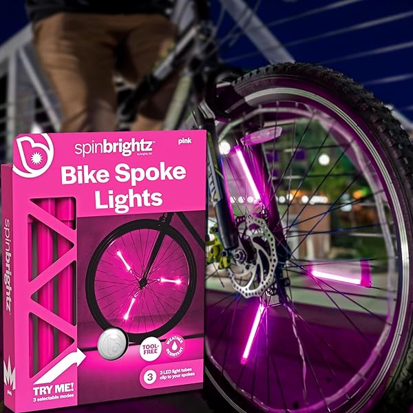 Spoke Lights Woanger 3-Piece LED Bike Light Set Wheel Frame