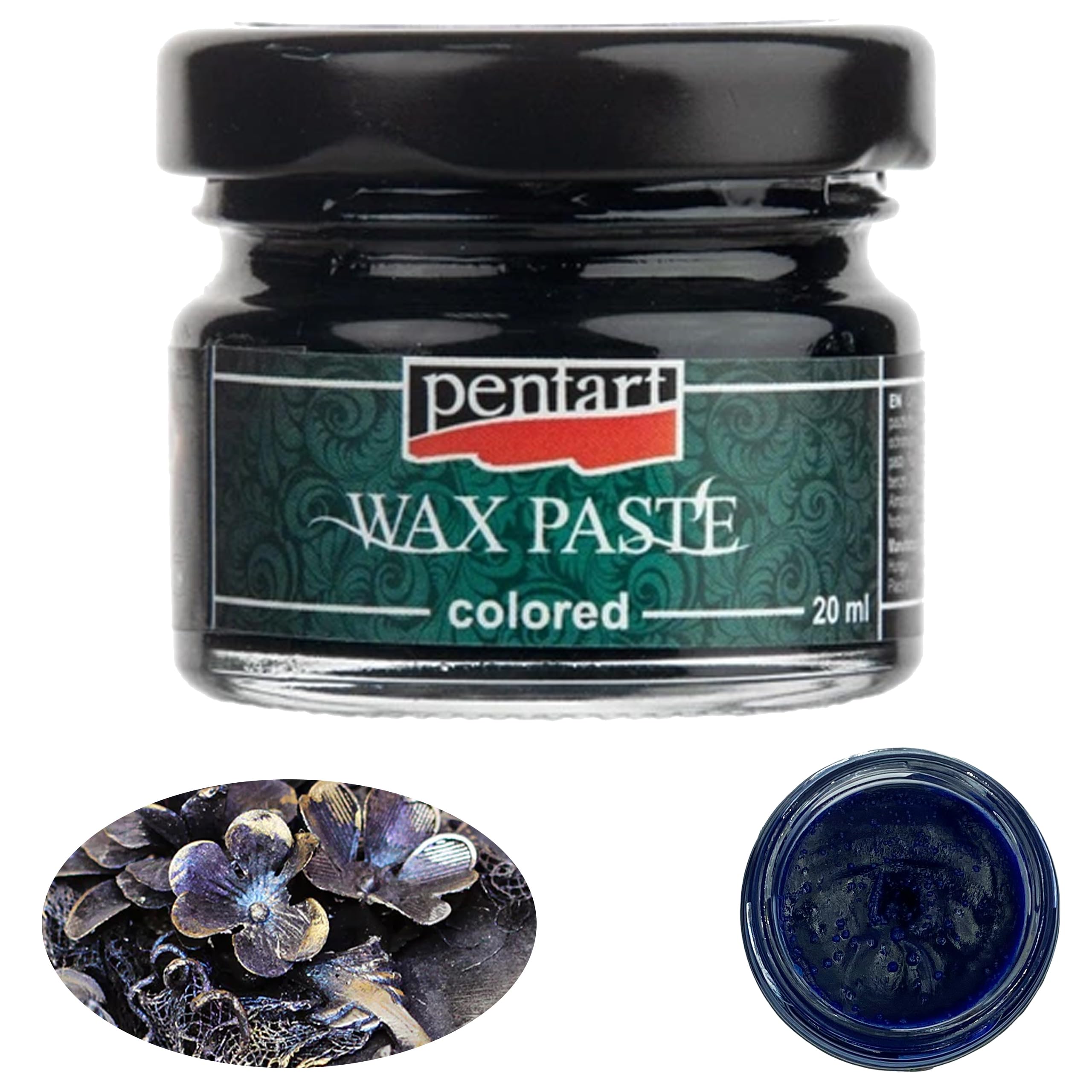 Pentart Wax Paste 20 ml Blue, one