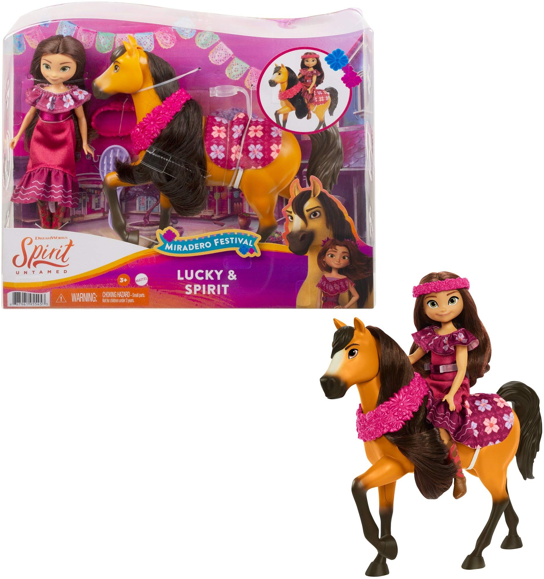 Spirit Dreamworks Mattel - Festival Doll & Horse Lucky and