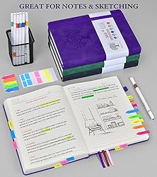PERCUN B5 Lined Journal Notebook - 365 Page Large