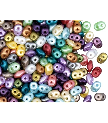 Amazon.com: SuperDuo Victorian Elegance 24g Czech Glass 2-Hole