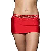 Pin Up Doll Women's Scrunch Back Micro Mini Skirt, Low Rise Stretchy Skirt for Night Out, Festival or Rave, Tight Mini Skirts