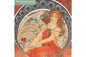 Alphonse Mucha Wall Calendar 2024 (Art Calendar)