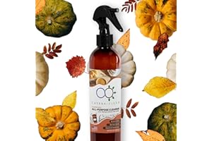 CATENA NANO Natural Pumpkin Spice Bathroom Cleaner (Pack of 1) – Refreshing, Fast Acting, All Purpose Spray Cleaner for Toilet, Shower, Tile, Tub, & Sink – Descaler, Limescale, Grime, & Soap Scum Remover 8 fl. oz