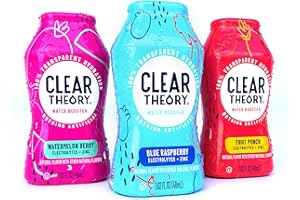 Clear Theory Water Flavoring Drops, Electrolytes Drink Mix, Water Enhancer Liquid, Flavored Hydration for Kids, Vegan, Gluten Free, Low Calories, Stevia, Variety Pack, 3 Pack, 1.62 Fl Oz Bottles