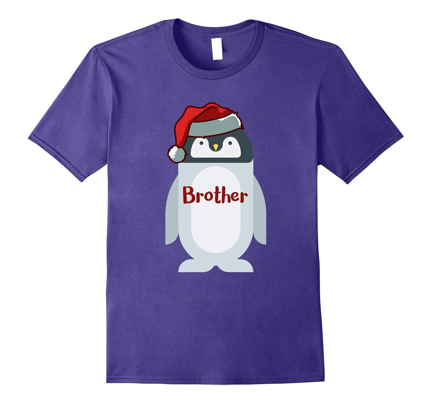 Brother Family Christmas Penguin Pajama T-Shirt-Rose