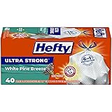 Hefty Ultra Strong Tall Kitchen Trash Bags, White