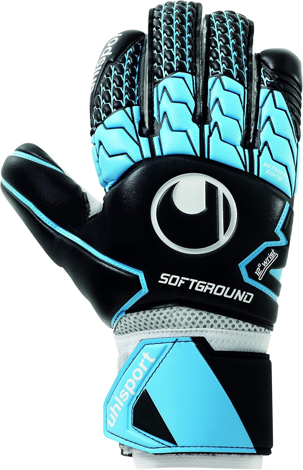 T1TAN Rebel Black-Out Torwarthandschuhe Für Erwachsene, Fußballhandschuhe Herren Hybrid Cut Und