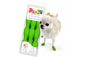 Pawz PZ1000 Water-Proof Dog Boot, Tiny, Up to 1-Inch, Green