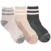 MUK LUKS Women's Dream Step Cozy Mini Crew Sock, Multi, OS