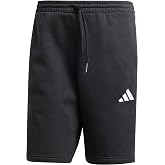 adidas Mens Essentials 3-Stripes Fleece Shorts Casual Bottoms Casual - Black