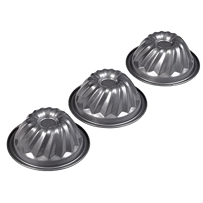 Non-Stick Mini Fluted Tube Cake Pan Set 3-Piece Kenya Ubuy