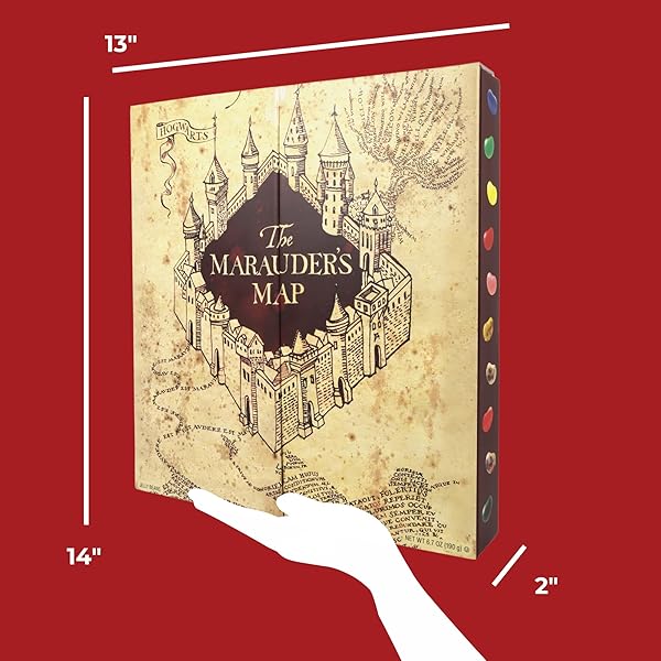 JELLY BELLY HARRY POTTER MARAUDER’S MAP TRIVIA ADVENT CALENDAR, COUNTDOWN TO CHRISTMAS 2024, 24 INDIVIDUAL BAGS OF BERTIE BOTT’S JELLY BEANS