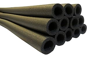 Upper Bounce Foam Noodle Trampoline Pole Foam Sleeves Set of 8 to 16 Trampoline Padding Replacement, Foam Tubes for Padding, 33" or 44" Length, 1” to 1.75" Diameter