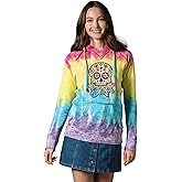MV Sport Tie Dye Sweatshirts Hoodies for Women Rainbow Lightweight Pullover - Cotton Fleece Hoodie for Fall Winter Outfits