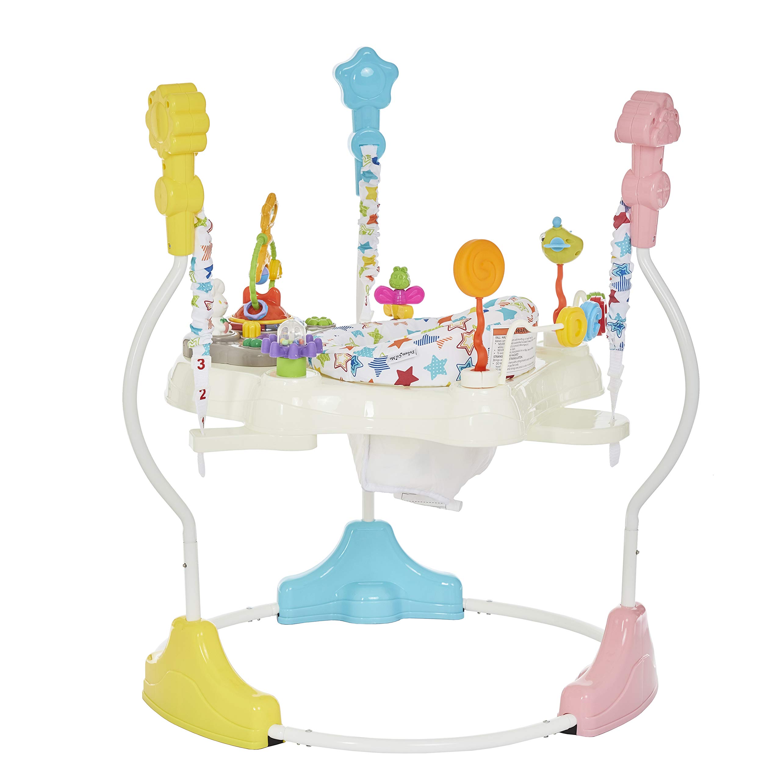 Dream On Me Zany Activity Center Bouncer in Star Print