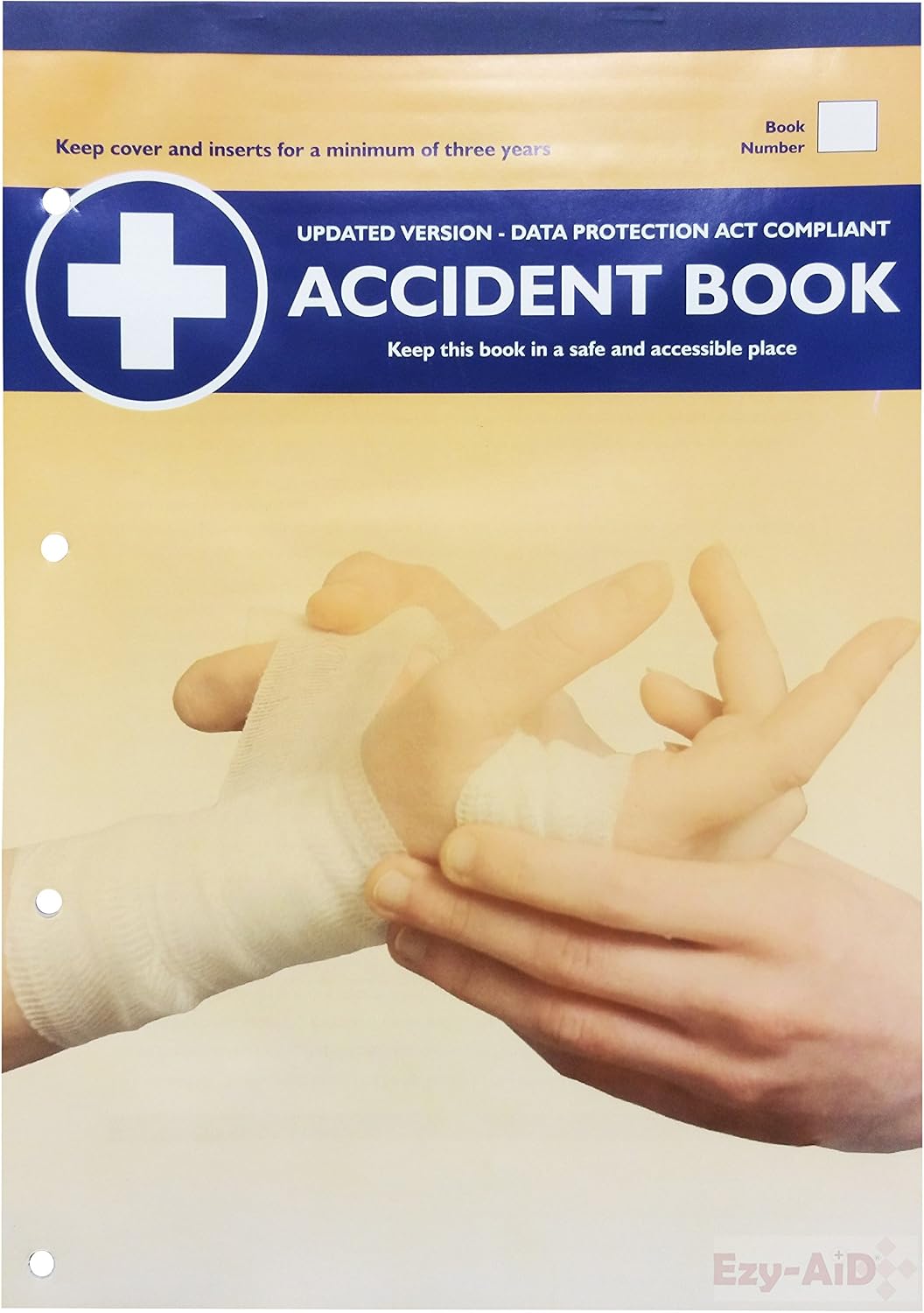2pk - 40 Records HSE Compliant A4 Accident Book - Workplace Injury Record/Log (2X 40 Records per Accident Log Book)