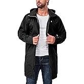 Little Donkey Andy Men's Waterproof Rain Jacket Outdoor Lightweight Mountain Windbreaker Long Coat for Hiking Golf Travel