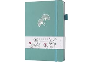 SeQeS Bullet Dotted Journal - A5 Dot Grid Notebook with pages number,160gsm Bleedproof Paper and Fabric Hardcover for Personal Organizers, Bullet Journals, and journaling