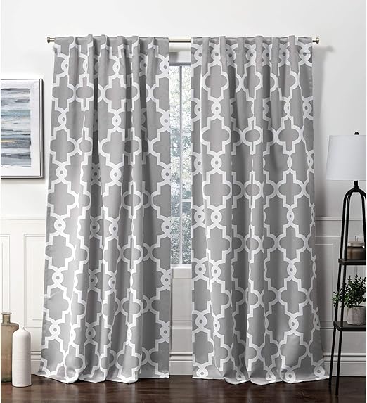 Amazon Com Exclusive Home Curtains Ironwork Hidden Tab Top