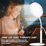 Trayvespace SAD Lamp 10000 Lux UV-Free Light Therapy 3 Colors 9 Brightness view 2