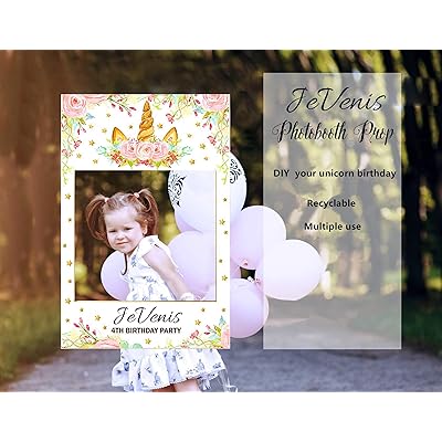 Buy Laventy Magical Unicorn Photo Frame Props Unicorn Photo Booth Props Unicorn Party Supplies For Unicorn Baby Shower Birthday Party Online In Turkey B07q447q7m