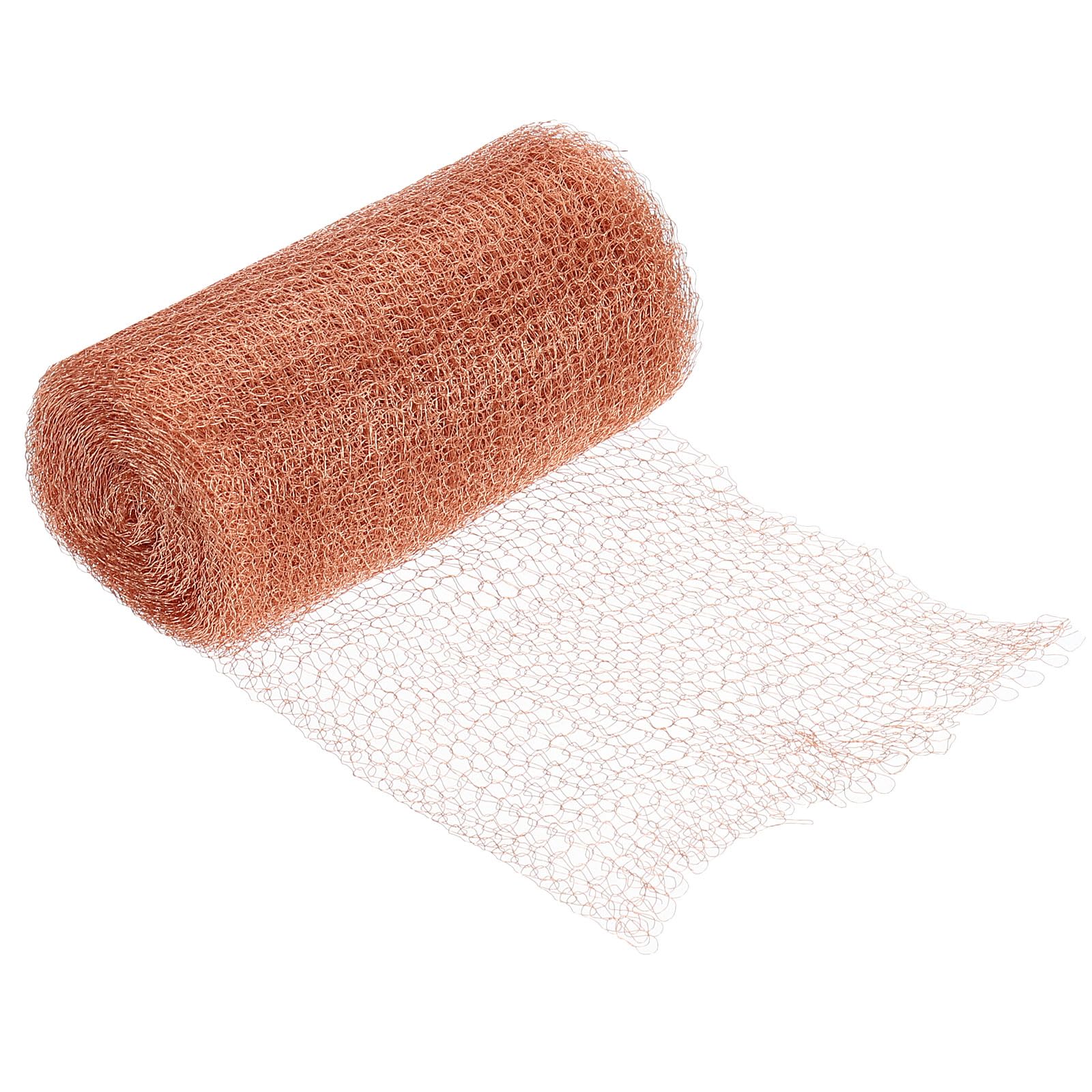 PATIKIL Copper Mesh Screen 5x236.2, 100 Mesh 99.9% Pure Copper Mesh Woven Wire Mesh Screen Dense Filter Mesh for Gardening Crack Hole Filler