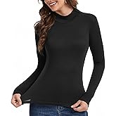Bobelle Wear Merino Wool Base Layer Women, Wool Long Sleeve Thermal Shirt, 100% Wool Top Warm Lite for Cold Weather