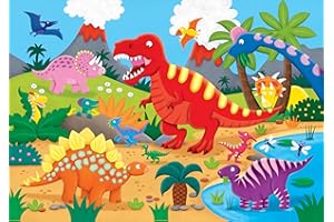 Dinosaurs Kids' Floor Puzzle (48 Pieces) (36 inches wide x 24 inches high)