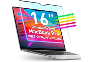 VINTEZ Magnetic Blue Light Screen Compatible With MacBook Pro 16" 2021, 2022, 2023, 2024, M1, M2, M3 Anti-Glare Anti-Blue Light Laptop Screen Protector Filter Blue Light Blocking Filter
