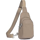 befen Genuine Leather Small Sling Bag for Women Anti-Theft Crossbody Chest Bags Fanny Packs for Travel with RFID Card Slots