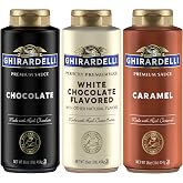 Ghirardelli Squeeze Bottles - Caramel, Chocolate &amp; White Chocolate - Set of 3