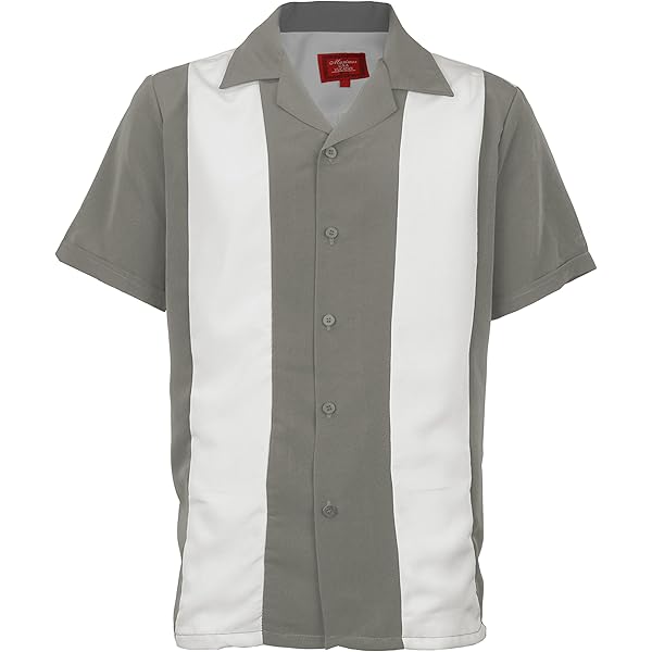 ウェア・シャツ 60s BOWLING Shirts Amazon.com: Maximos Men's Retro Charlie Sheen Two Tone